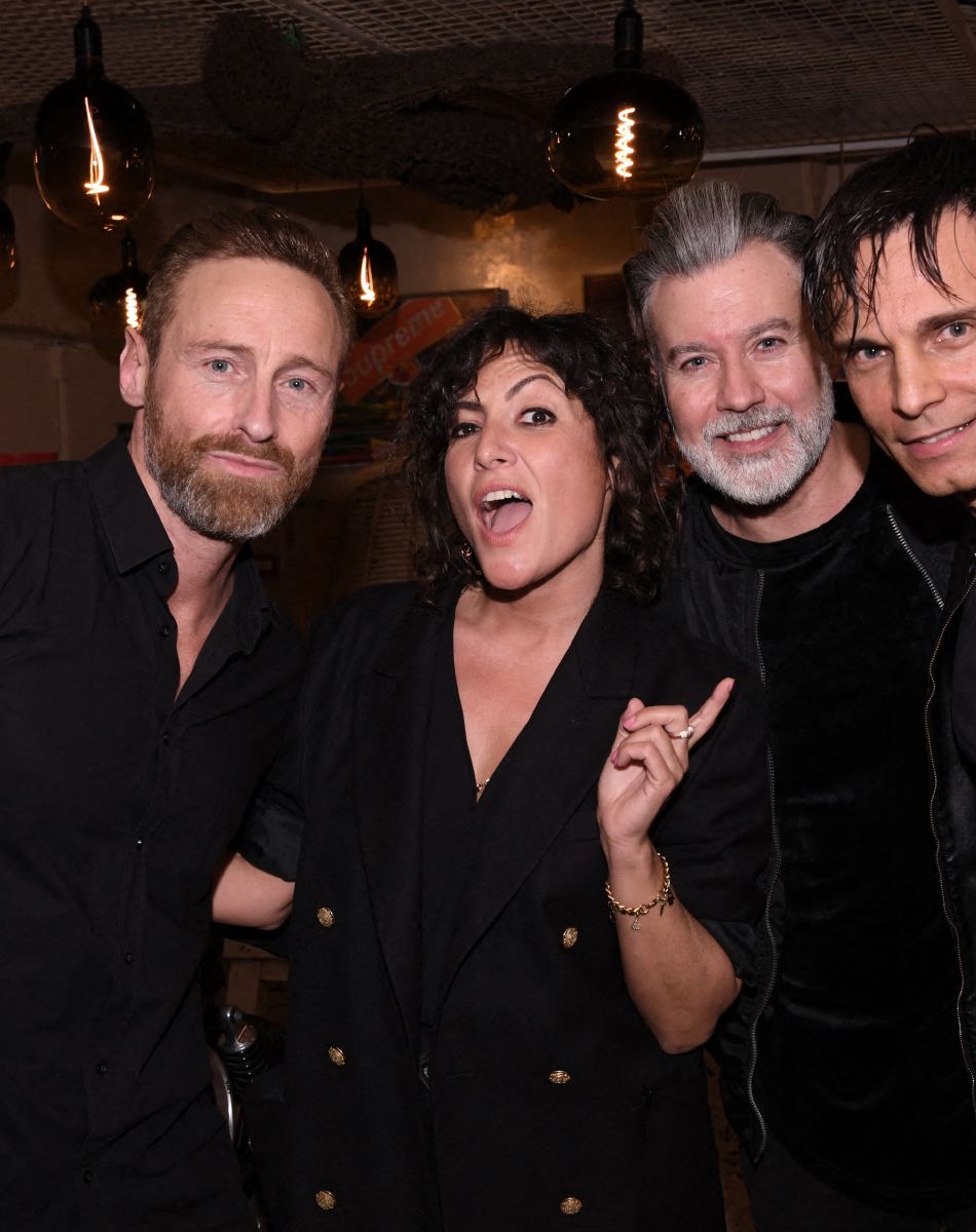 Exclusif - Frank Delay, Leslie Benaroch, Chris Keller, Allan Théo - Concert privé du groupe Génération Boys Band, au Gipsy hôtel à Paris. Le 23 novembre 2021. © Rachid Bellak/Bestimage