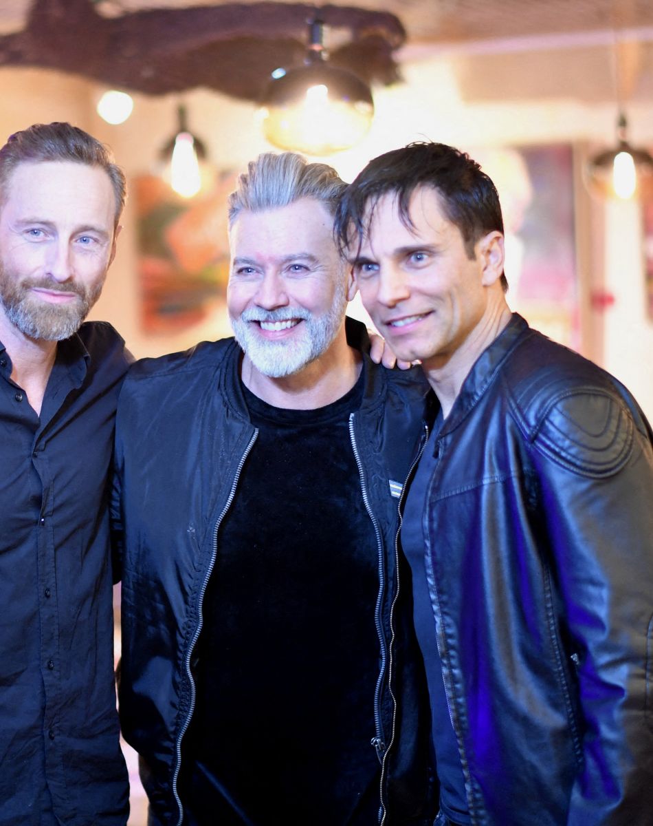 Exclusif - Frank Delay, Chris Keller, Allan Théo - Concert privé du groupe Génération Boys Band, au Gipsy hôtel à Paris. Le 23 novembre 2021. © Rachid Bellak/Bestimage