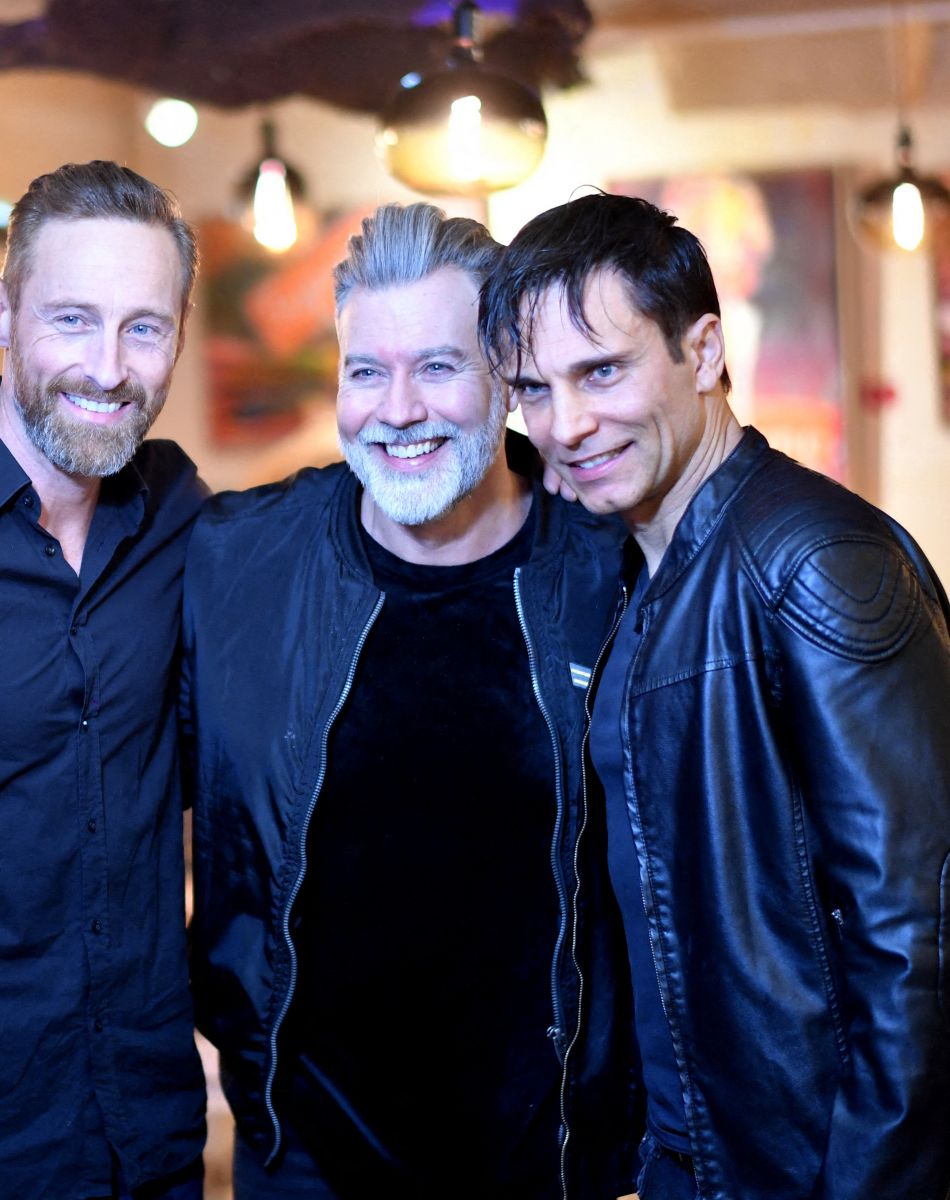 Exclusif - Frank Delay, Chris Keller, Allan Théo - Concert privé du groupe Génération Boys Band, au Gipsy hôtel à Paris. Le 23 novembre 2021. © Rachid Bellak/Bestimage