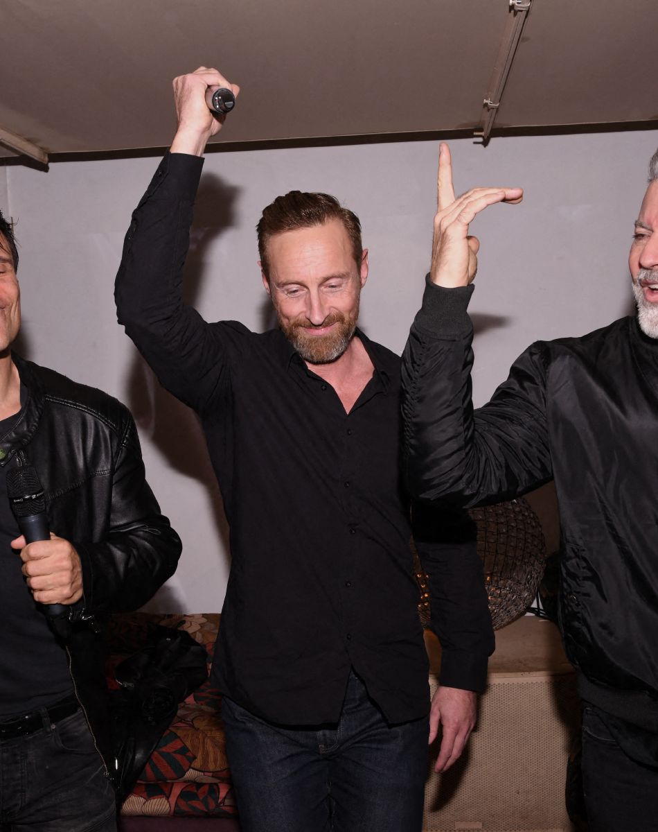Exclusif - Allan Théo, Frank Delay, Chris Keller - Concert privé du groupe Génération Boys Band, au Gipsy hôtel à Paris. Le 23 novembre 2021. © Rachid Bellak/Bestimage