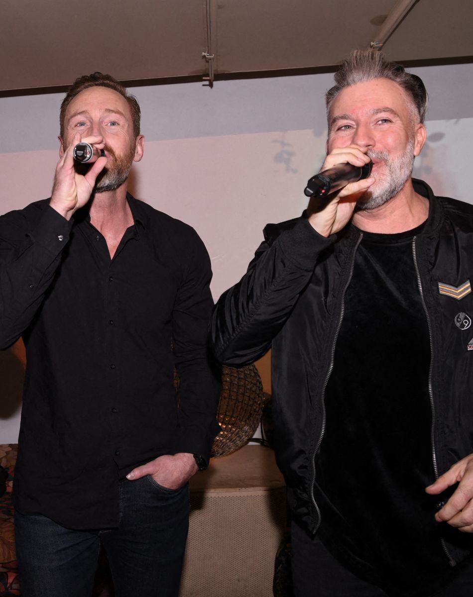 Exclusif - Allan Théo, Frank Delay, Chris Keller - Concert privé du groupe Génération Boys Band, au Gipsy hôtel à Paris. Le 23 novembre 2021. © Rachid Bellak/Bestimage
