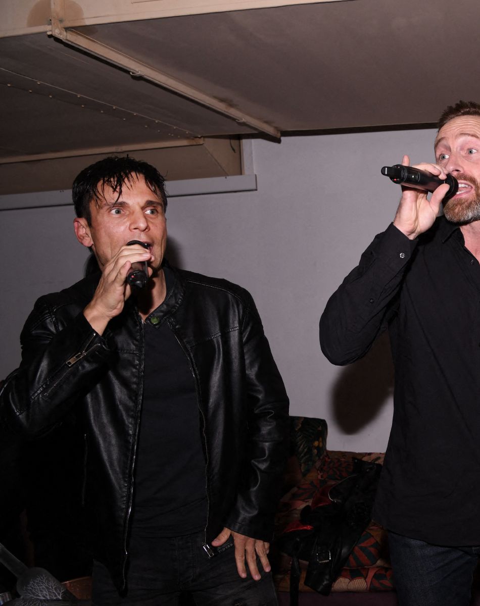 Exclusif - Allan Théo, Frank Delay, Chris Keller - Concert privé du groupe Génération Boys Band, au Gipsy hôtel à Paris. Le 23 novembre 2021. © Rachid Bellak/Bestimage