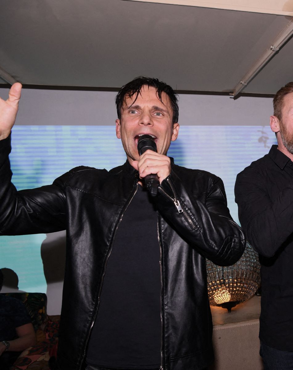 Exclusif - Allan Théo, Frank Delay, Chris Keller - Concert privé du groupe Génération Boys Band, au Gipsy hôtel à Paris. Le 23 novembre 2021. © Rachid Bellak/Bestimage