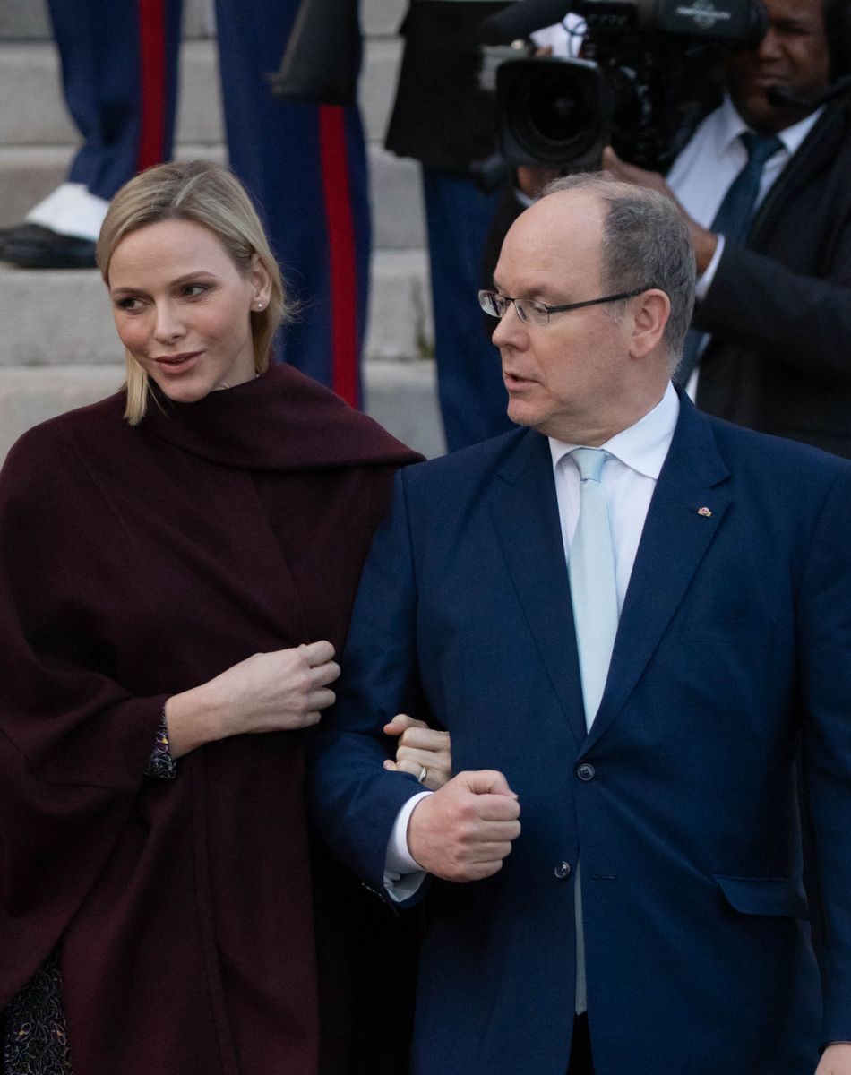 Le prince Souverain Albert II de Monaco et sa femme la princesse Charlene à Monaco. © Olivier Huitel PRM / Bestimage