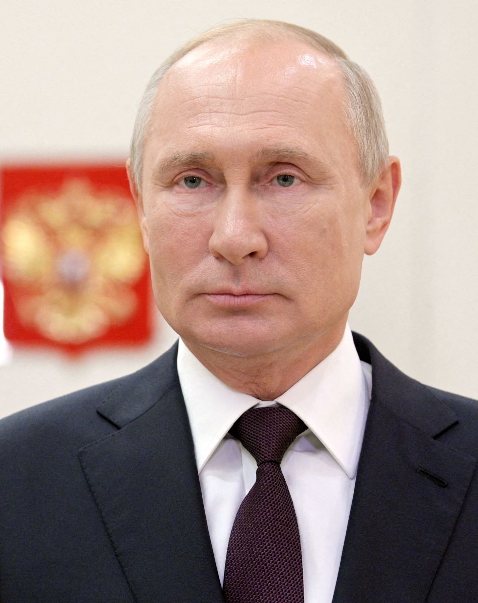 Le président russe Vladimir Poutine tient une réunion avec les membres permanents du Conseil de sécurité russe par liaison vidéo depuis la résidence Novo-Ogarevo à Moscou le 24 juillet 2020.