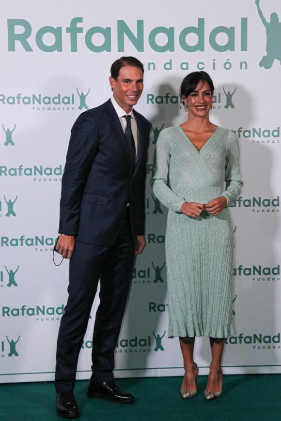 Rafael Nadal, fondateur de Rafa Nadal Foundation et Begona Villacis, vice-maire de Madrid - Rafael Nadal fête le 10 ème anniversaire de son association "RafaNadal Foundation" au Consulat italien à Madrid, le 18 novembre 2021.