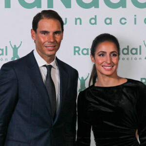 Rafael Nadal, fondateur de Rafa Nadal Foundation et Xisca Perello (femme de Rafael Nadal), directrice générale de Rafa Nadal Foundation - Rafael Nadal fête le 10 ème anniversaire de son association "RafaNadal Foundation" au Consulat italien à Madrid.