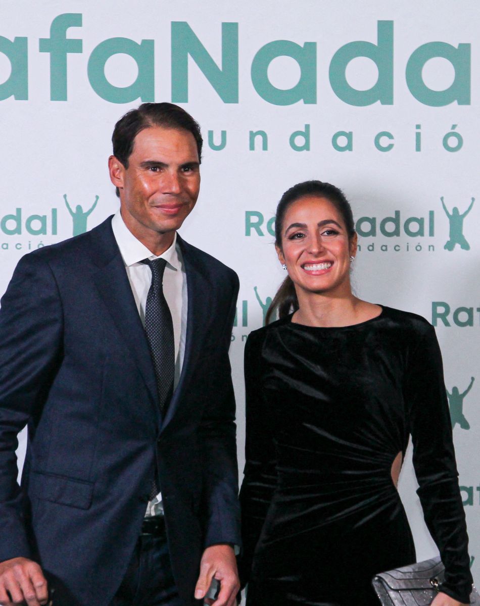 Rafael Nadal, fondateur de Rafa Nadal Foundation et Xisca Perello, directrice générale de Rafa Nadal Foundation - Rafael Nadal fête le 10 ème anniversaire de son association "RafaNadal Foundation" au Consulat italien à Madrid, le 18 novembre 2021.