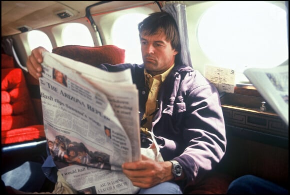 Nicolas Hulot au Botswana en 1995 pour Ushuaïa