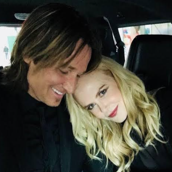 Keith Urban et son épouse Nicole Kidman. Février 2021.