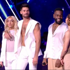 Bilal Hassani et Tayc lors de la finale de Danse avec les stars 2021 sur TF1
