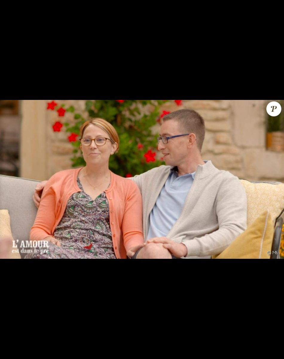 Hervé et Stéphanie lors du bilan de "L'amour est dans le pré 2021" du 22 novembre, sur M6