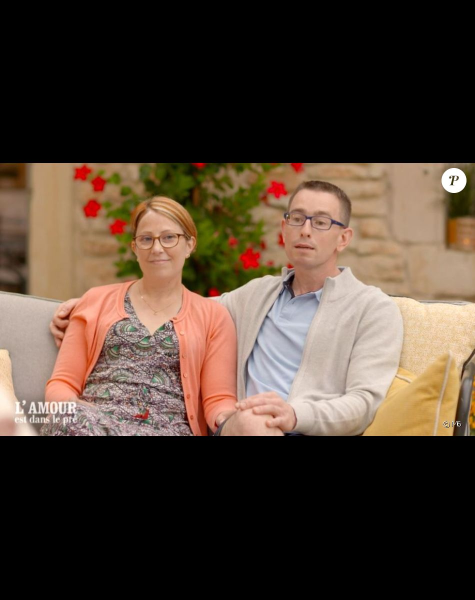 Hervé et Stéphanie lors du bilan de "L'amour est dans le pré 2021" du 22 novembre, sur M6