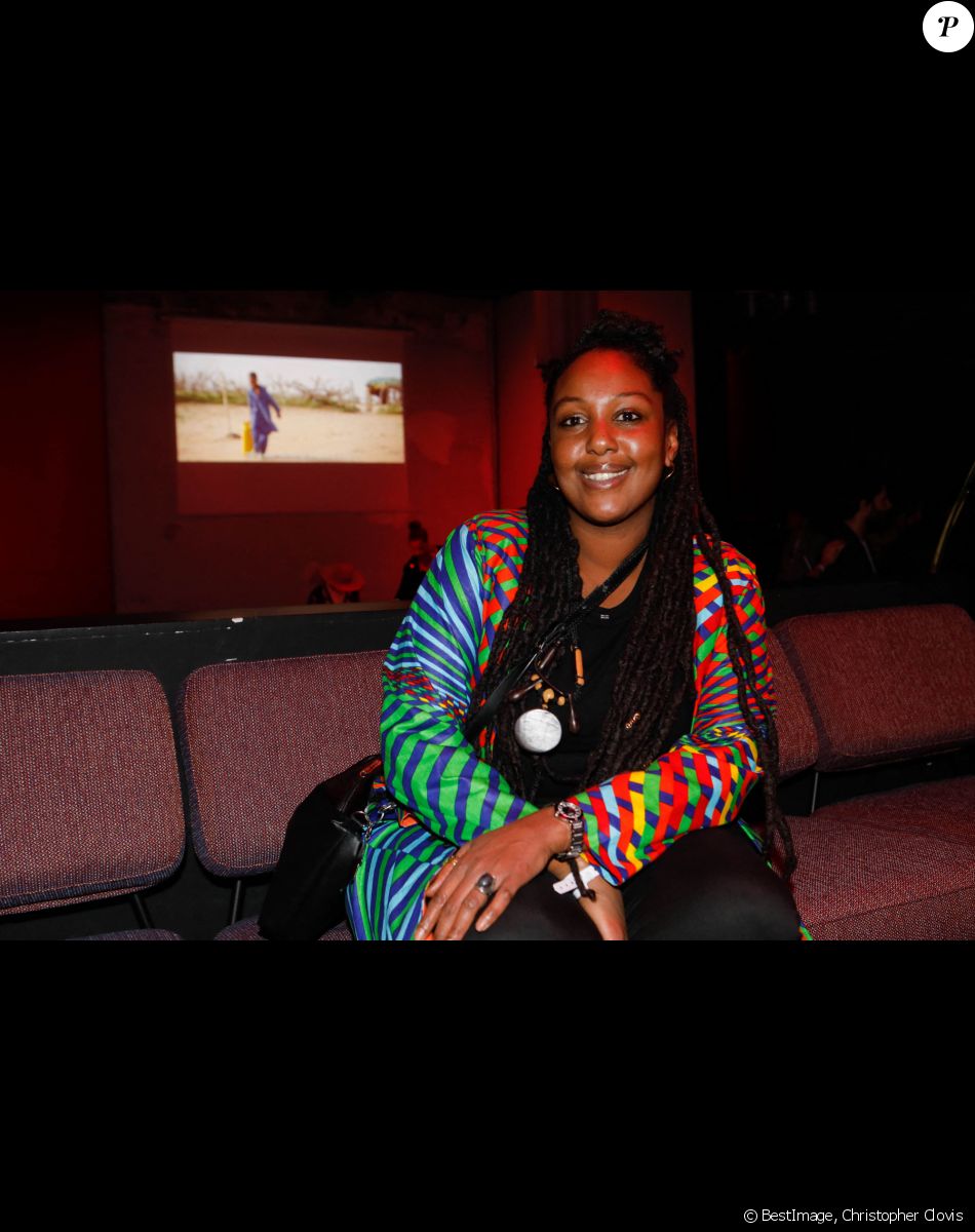 Exclusif - Aissatou Diallo Sagna (à l'affiche dufilm "Fracture" actuellement en salles) assiste à la soirée dans le cadre des expositions "six continents, ou plus (1 saison, 6 expositions, 50 artistes)" et de la sortie du film d'A. Maïga "Marcher sur l'eau" au Palais de Tokyo à Paris le 28 novembre 2021. © Christophe Clovis / Bestimage