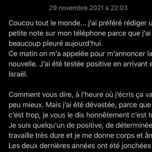 Clémence Botino, positive à la Covid, a peur pour sa place dans la compétition Miss Univers.