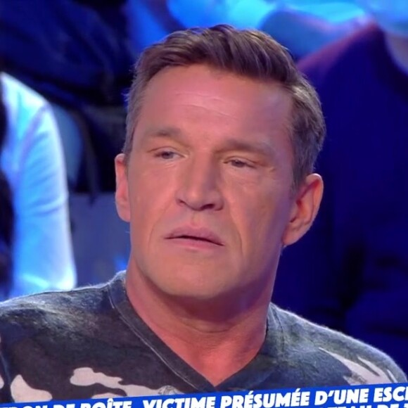 Benjamin Castaldi, rouge de colère face à Hervé, qui a insulté et aurait menacé son fils Simon.