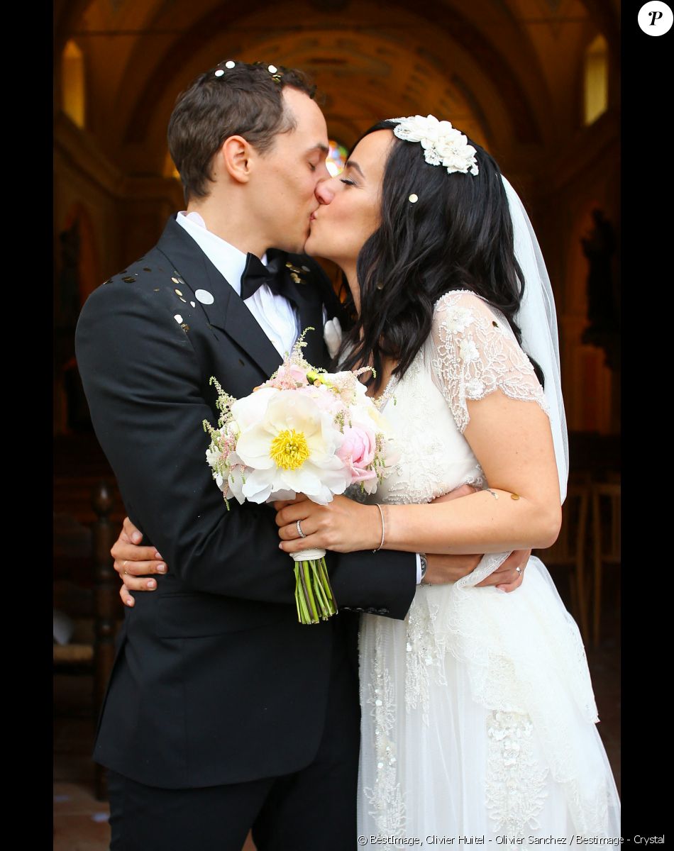 Exclusif Mariage religieux en l'église de Villanova d' Alizée et Grégoire Lyonnet - Villanova le 18 juin 2016 © Olivier Huitel - Olivier Sanchez / Bestimage - Crystal