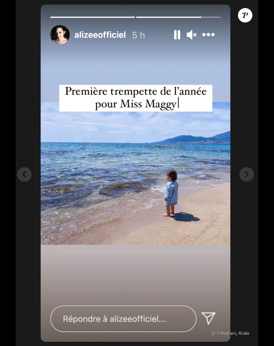 Alizée immortalise une jolie sortie à la plage. Instagram, le 25 avril 2021.
