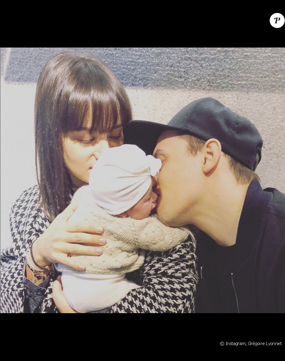 Alizée, Grégoire Lyonnet et leur fille Maggy sur Instagram.