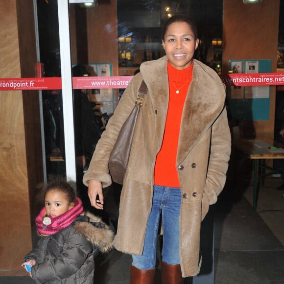 Ayo et sa fille Billie Eve - Gala contre le racisme au Theatre du Rond Point des Champs Elysees a Paris le 2 decembre 2013.