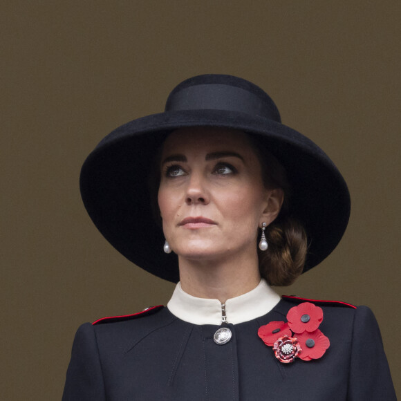 Catherine Kate Middleton, duchesse de Cambridge - La famille royale d'Angleterre sans la reine et la classe politique anglaise participent au 'Remembrance Day', une cérémonie d'hommage à tous ceux qui sont battus pour la Grande-Bretagne, au Cenopath à Whitehall, Londres le 14 novembre 2021.