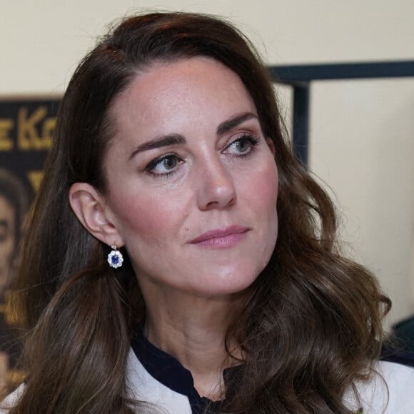 Catherine (Kate) Middleton, duchesse de Cambridge, visite le musée de la guerre (L'Imperial War Museum London) à Londres, Royaume Uni, le 10 novembre 2021.