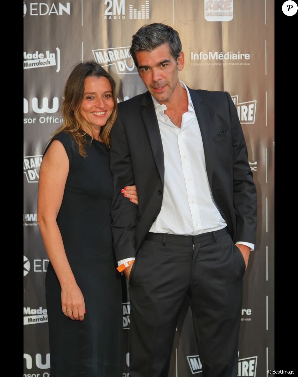 Xavier de Moulins et sa femme Anais Bouton (directrice des programmes de Paris Premiere) - Ouverture du Festival Marrakech du Rire 2015. Le 13 juin 2015 à Marrakech