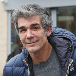 Info - Le Prix littéraire 30 millions d'amis décerné à Xavier de Moulins pour "Le Petit Chat est Mort" - Exclusif - Xavier de Moulins à la sortie des studios RTL à Paris. Le 3 février 2020 © Panoramic / Bestimage 