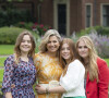 La reine Maxima des Pays-Bas avec la princesse Catharina-Amalia, la princesse Alexia, la princesse Ariane des Pays-Bas - Séance photo d'été de la famille des Pays-Bas au palais de Huis ten Bosch à La Haye, Pays-Bas, le 16 juillet 2021.