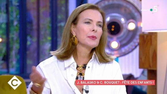 Carole Bouquet dans l'émission "C à Vous" sur France 5.