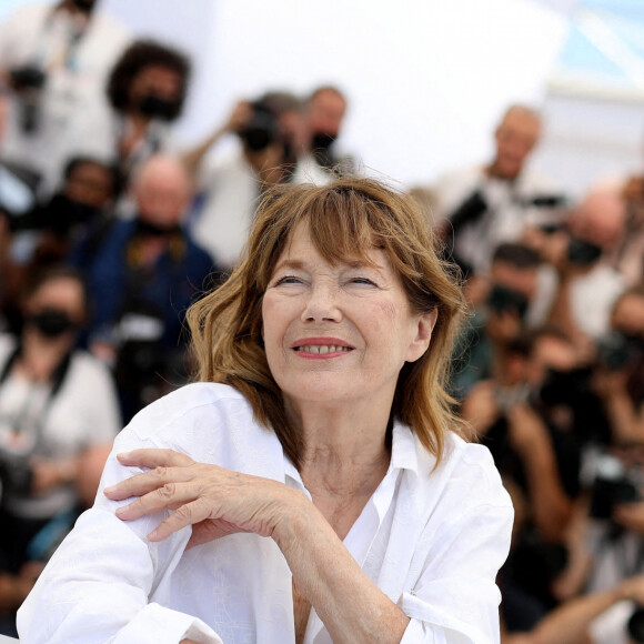 Jane Birkin (habillée en Celine) au photocall du film Jane par Charlotte (Cannes première) lors du 74ème festival international du film de Cannes le 8 juillet 2021 © Borde / Jacovides / Moreau / Bestimage
