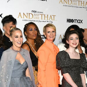 Les acteurs de la série "And Just Like That..." assistent à leur avant-première au Musée d'Art Moderne. New York, le 8 décembre 2021.