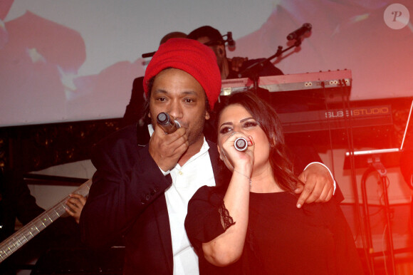 Doc Gynéco et Stéphanie Robert - 6e gala de l'association "Les Rois du Monde" à la Salle Wagram à Paris, le 12 mars 2018. © Cyril Moreau/Rachid Bellak/Bestimage