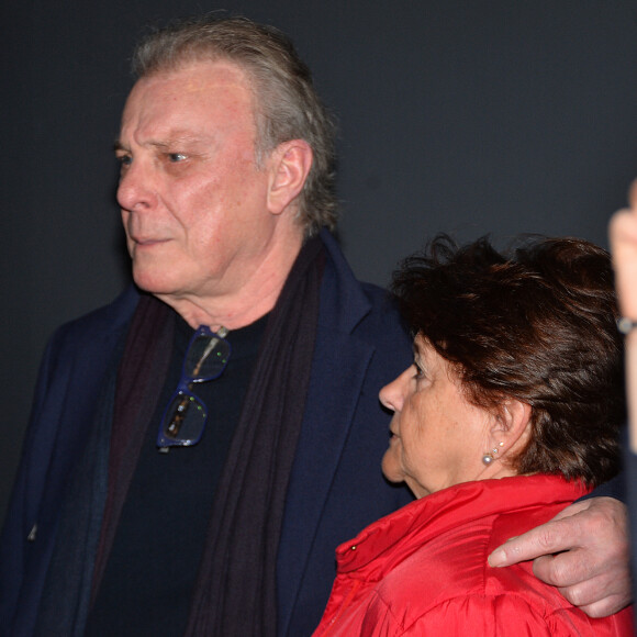 Herbert Léonard et sa femme Cléo (Chantal Rousselot) - Avant-première du film "Les dents, pipi et au lit" au cinéma UGC Ciné Cité Les Halles à Paris, France, le 27 mars 2018. © Veeren/Bestimage 
