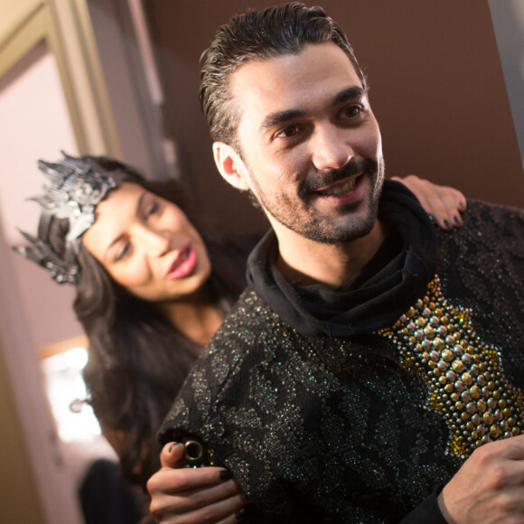 Exclusif - Zaho, Florent Mothe - Showcase de la comédie musicale "La légende du roi Arthur" à Paris.