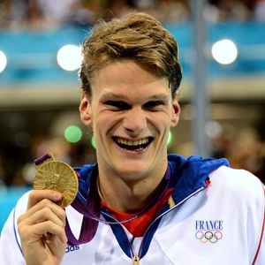 Yannick AGNEL (fra) - 200m nage libre lors des Jeux olympiques de Londres, Royaume Uni, le 30 juillet 2012. © Anthony Bibard/Panoramic/Bestimage