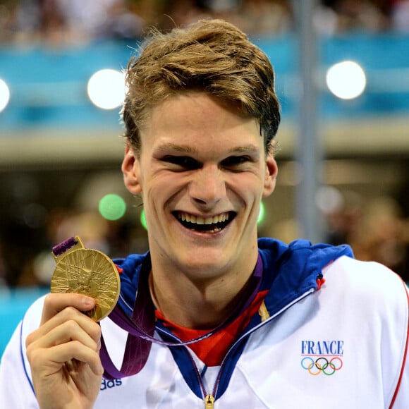 Yannick AGNEL (fra) - 200m nage libre lors des Jeux olympiques de Londres, Royaume Uni, le 30 juillet 2012. © Anthony Bibard/Panoramic/Bestimage