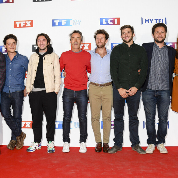 L'équipe de l'émission "Quotidien" : Salhia Brakhlia, Julien Bellver, Martin Weill, Etienne Carbonnier, Yann Barthès, Pablo Mira, Paul Larrouturou, Azzeddine Ahmed-Chaouch et Alison Wheeler - Soirée de rentrée 2019 de TF1 au Palais de Tokyo à Paris, le 9 septembre 2019. © Pierre Perusseau/Bestimage
