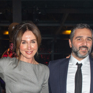 Exclusif - Eric Toledano, Elsa Zylberstein, Olivier Nakache et Steve Suissa - Soirée de gala de l'Institut Rafaël au Pavillon Gabriel à Paris. Le 13 décembre 2021. © Erez Lichtfeld / Bestimage