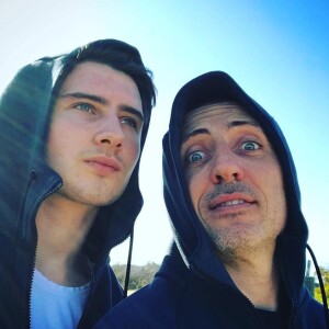 Gad Elmaleh et son fils Noé sur Instagram, 2018.