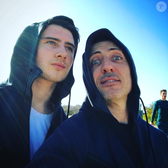 Gad Elmaleh et son fils Noé sur Instagram, 2018.