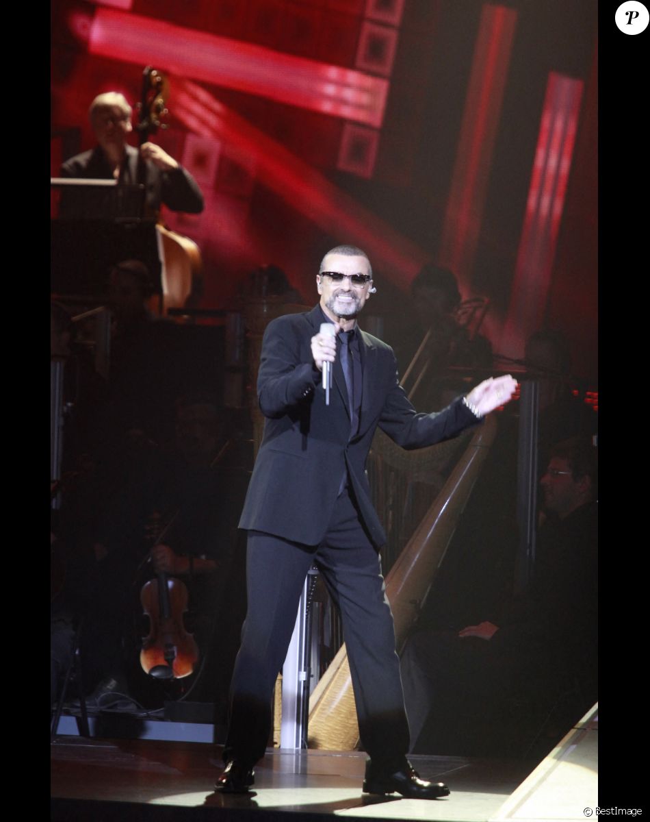 George Michael en concert au Palais Nikaia de Nice, trois mois avant sa mort. © JLPPA/Bestimage