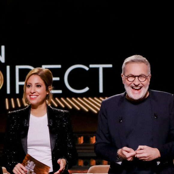 Exclusif - Léa Salamé, Laurent Ruquier - Enregistrement de l'émission "On Est En Direct", présentée par L.Salamé et L.Ruquier, et diffusée en direct le 18 décembre sur France 2 © Jack Tribeca / Bestimage