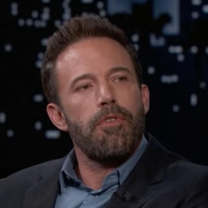 Ben Affleck sur le plateau de l'émission "Jimmy Kimmel Live!" à Los Angeles, le 15 décembre 2021. 