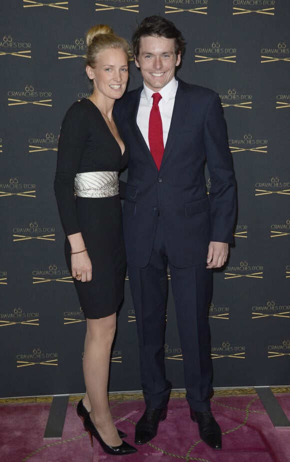 David Cottin avec sa femme - 65ème édition des Cravaches d'Or au Théâtre des Champs-Elysées à Paris le 14 mars 2014.