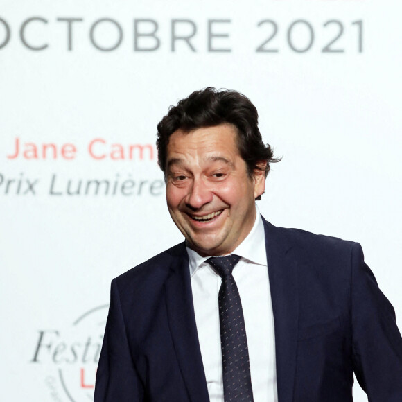Laurent Gerra - Cérémonie d'ouverture du Festival Lumière 2021 à Lyon le 9 octobre 2021. © Dominique Jacovides / Bestimage 