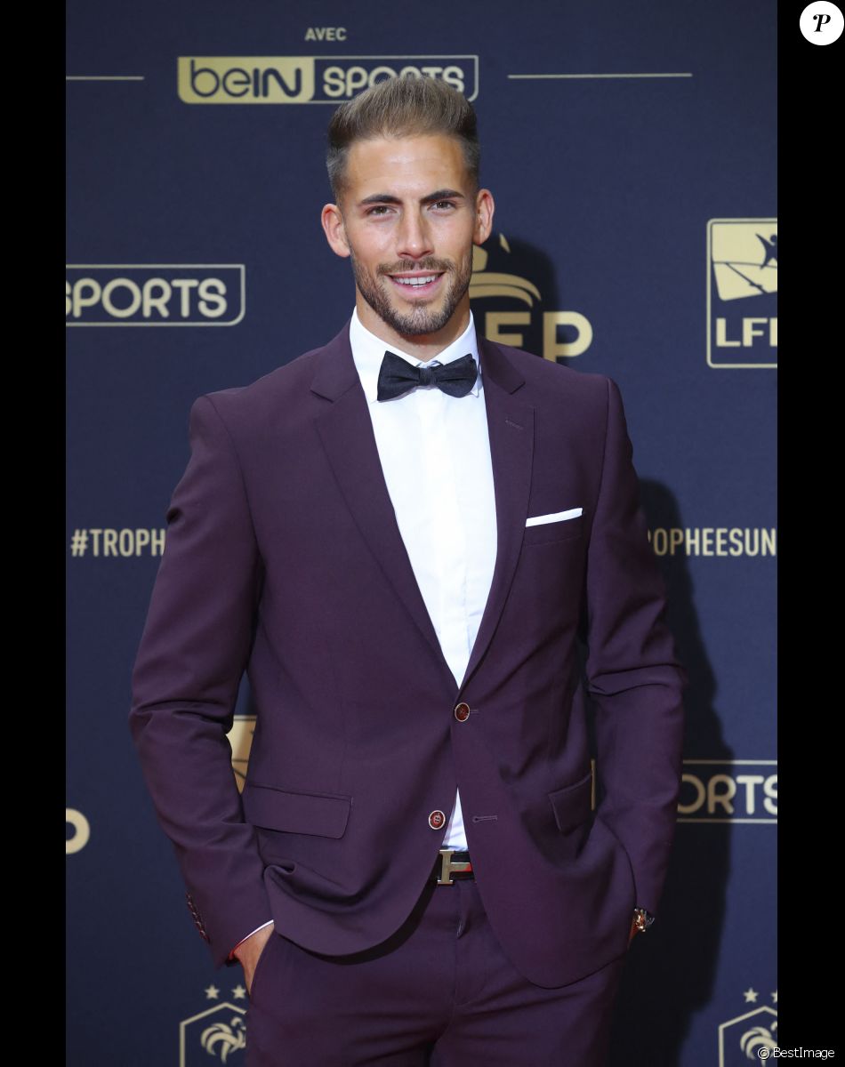 Benjamin Lecomte au photocall de la 28ème cérémonie des trophées UNFP (Union nationale des footballeurs professionnels) au Pavillon d'Armenonville à Paris, France, le 19 mai 2019.