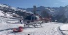 Cindy Lecomte victime d'une chute au ski.