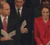 Le prince William, duc de Cambridge, et Kate Middleton, duchesse de Cambridge, assistent au Royal Christmas Concert à l'abbaye de Westminster à Londres, le 8 décembre 2021.