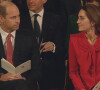 Le prince William, duc de Cambridge, et Kate Middleton, duchesse de Cambridge, assistent au Royal Christmas Concert à l'abbaye de Westminster à Londres, le 8 décembre 2021.